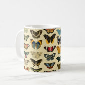  geïllustreerde Butterflies - Geel Koffiemok (Voorkant links)