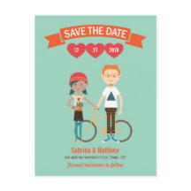 Geïllustreerde Cartoon Paar Portret bruiloft