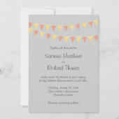 Geïllustreerde Cartoon Paar Portret bruiloft Kaart (Voorkant)