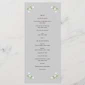 Geïllustreerde Cartoon Paar Portret bruiloft Programmakaart (Achterkant)