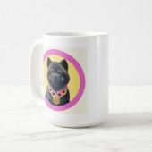 Geïllustreerde Chow Chow-hond mok 🐶☕✨ (Voorkant links)