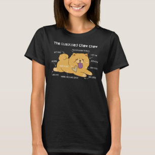 Geïllustreerde Chow T-shirt