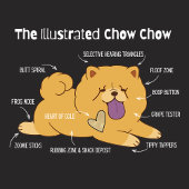 Geïllustreerde Chow T-shirt