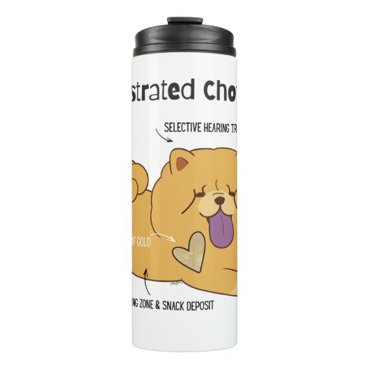 GEÏLLUSTREERDE CHOW  THERMOSBEKER (Voorkant)