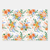 Geïllustreerde Christmas Muted Colours Wrapping Pa Inpakpapier Vel (Voorkant 3)