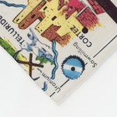 Geïllustreerde Colorado kaart klein Fleece Deken (Hoek)