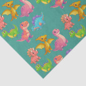 Geïllustreerde dinosauriërs tissuepapier (Detail)