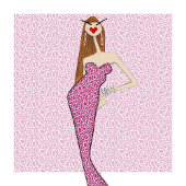 Geïllustreerde Elegante Mode Kleurplaat Poster
