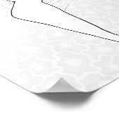 Geïllustreerde Elegante Mode Kleurplaat Poster (Hoek)