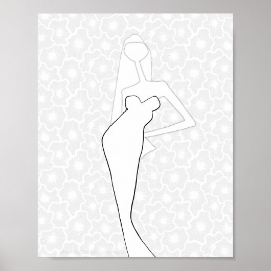 Geïllustreerde Elegante Mode Kleurplaat Poster (Voorkant)
