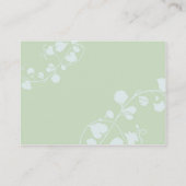 Geïllustreerde Flora & Butterfly Spring Wedding Informatiekaartje (Achterkant)