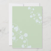 Geïllustreerde Flora & Butterfly Spring Wedding Kaart (Achterkant)