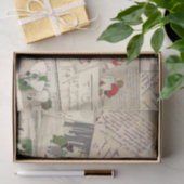 Geïllustreerde Franse Briefkaarten Kerstkinderen Tissuepapier (Geschenk)