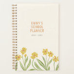 Geïllustreerde gele wilde bloemen planner<br><div class="desc">Deze spiraalgebonden notitieboek planner heeft een crèmehoes met texturele en geïllustreerde gele wilde bloemstelen en moderne, afgesneden tekst die gemakkelijk te personaliseren is. Vergeet niet om de "return if found" tekst op de achterkant te bewerken, alleen in hoesje dat je planner verdwaalt.</div>