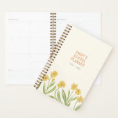 Geïllustreerde  gele wilde bloemen planner (Display)