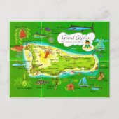 Geïllustreerde Grand Cayman kaart (Voorkant)