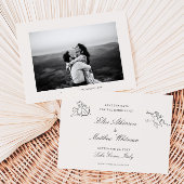 Geïllustreerde grillige bruiloft Bewaar de datum Save The Date