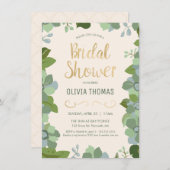 Geïllustreerde groene lente, bloemig kaart (Voorkant / Achterkant)