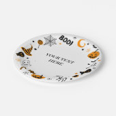 Geïllustreerde Halloween Papieren Bordje (Gekanteld)