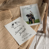 Geïllustreerde Hand Geschreven Getrokken Schattige Save The Date