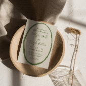 Geïllustreerde Hand getekend Geschreven Unieke bru Kaart