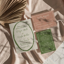 Geïllustreerde Hand getekend Geschreven Unieke bru