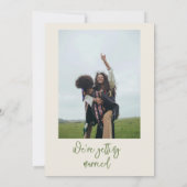 Geïllustreerde Hand Getrokken Geschreven Fotobruil Kaart (Achterkant)