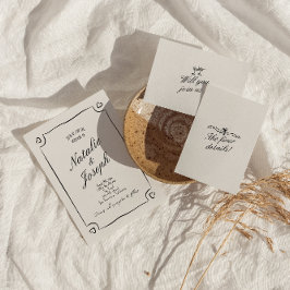 Geïllustreerde hand getrokken grillige Schattigee Kaart