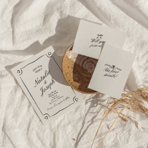 Geïllustreerde hand getrokken grillige Schattigee  Kaart