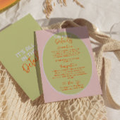 Geïllustreerde handgeschreven eigenzinnige leuke b informatiekaartje