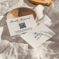 Geïllustreerde handgeschreven unieke QR-code bruil