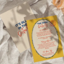 Geïllustreerde handgeschreven vreemde leuke huweli