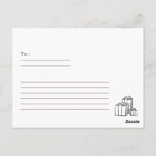 Geïllustreerde Happy Birthday Kaart (Achterkant)