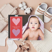 Geïllustreerde harten Valentijn Feestdagenkaart