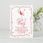 Geïllustreerde hoera voor 30e verjaardag foto kaart (Staand voorkant)