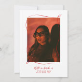 Geïllustreerde hoera voor 30e verjaardag foto kaart (Achterkant)