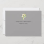 Geïllustreerde Huwelijk Tijdschema Uitnodiging Pic (Achterkant)