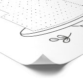 Geïllustreerde huwelijksactiviteit stippen spel poster (Hoek)