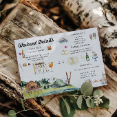 Geïllustreerde huwelijkskaart route kaart