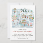 Geïllustreerde kaart | Aankondiging kerstmarkt (Voorkant)