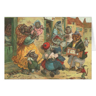  geïllustreerde kaart - een dierenbuurt