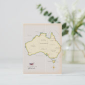 Geïllustreerde kaart van Australië (Staand voorkant)