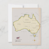 Geïllustreerde kaart van Australië (Voorkant)