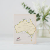 Geïllustreerde kaart van Australië (Staand voorkant)