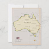 Geïllustreerde kaart van Australië (Achterkant)