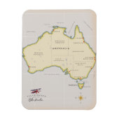 Geïllustreerde kaart van Australië Magneet (Verticaal)
