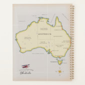 Geïllustreerde kaart van Australië Planner (Achterkant)