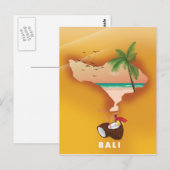 geïllustreerde kaart van Bali (Voorkant / Achterkant)