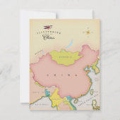 Geïllustreerde kaart van China (Voorkant)