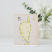Geïllustreerde kaart van Corsica (Staand voorkant)